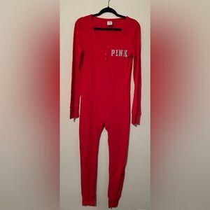 Victoria’s Secret PINK Christmas Ho Ho Ho Onesie